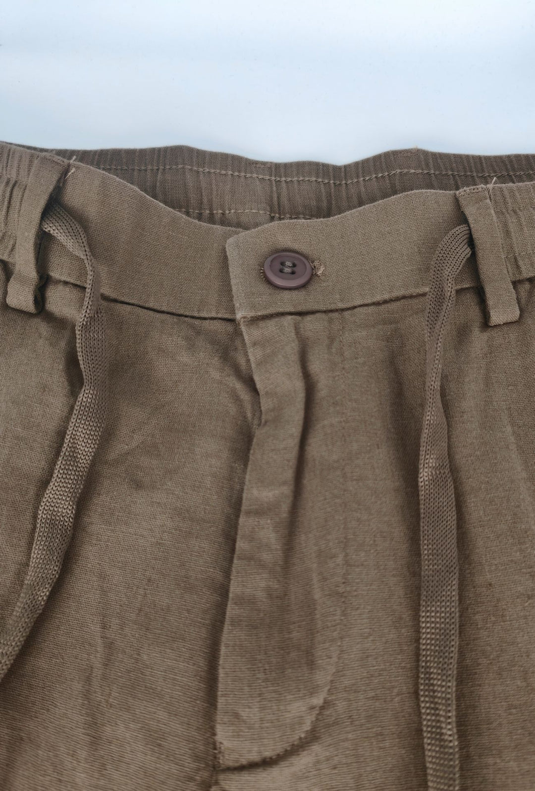 Bermuda Uomo lino e cotone DRESSERD- TABACCO