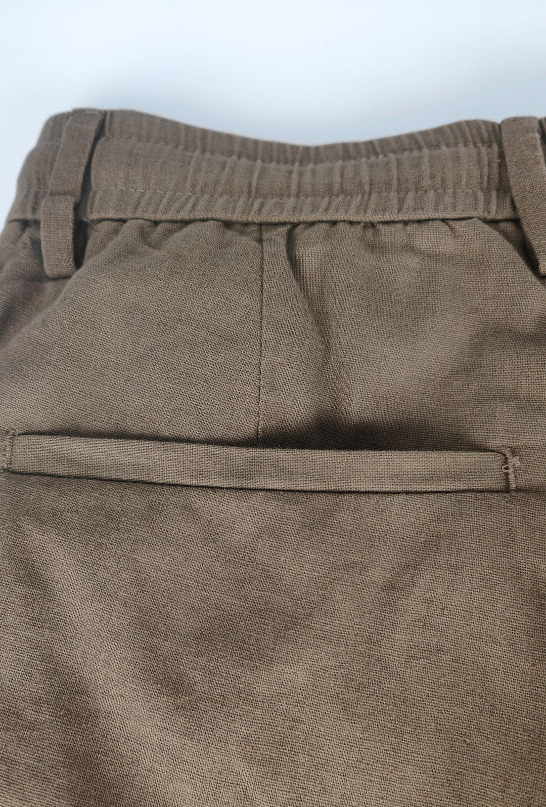 Bermuda Uomo lino e cotone DRESSERD- TABACCO