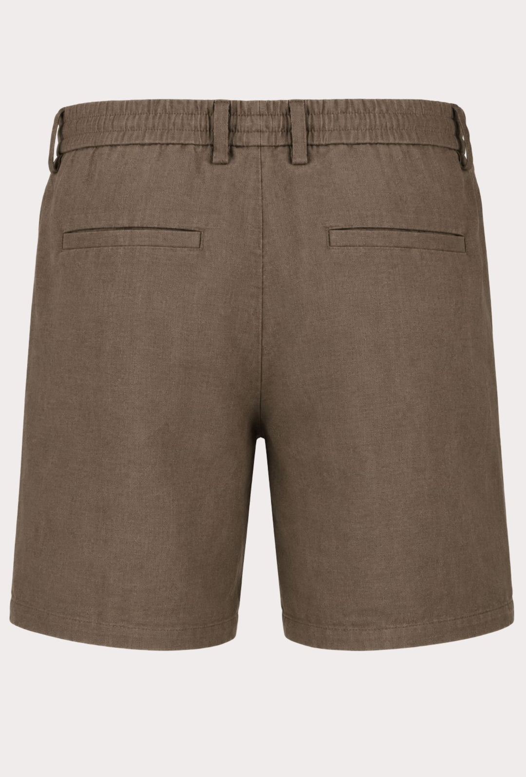 Bermuda Uomo lino e cotone DRESSERD- TABACCO