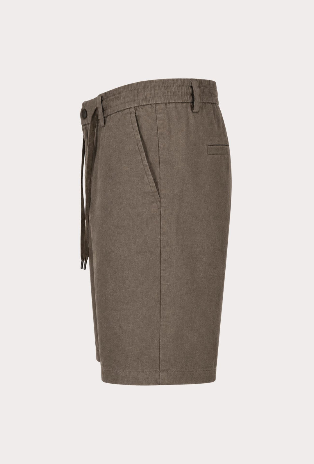 Bermuda Uomo lino e cotone DRESSERD- TABACCO