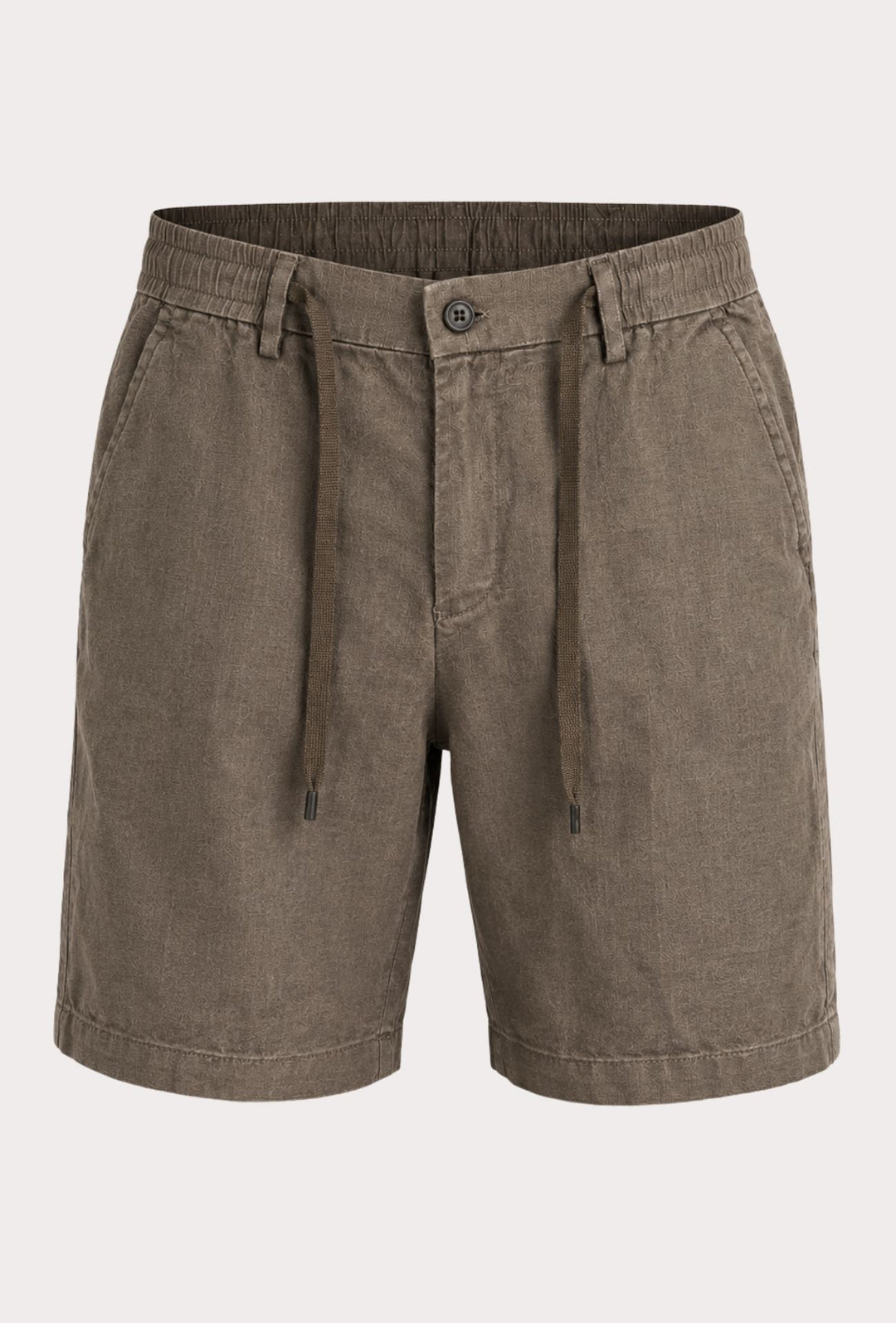 Bermuda Uomo lino e cotone DRESSERD- TABACCO