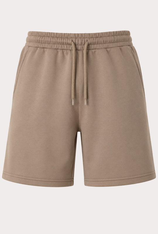 Bermuda Uomo in cotone felpato leggero non garzato DRESSERD- BEIGE