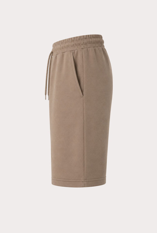 Bermuda Uomo in cotone felpato leggero non garzato DRESSERD- BEIGE
