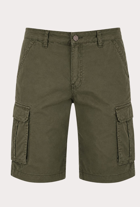 Bermuda Cargo uomo Pantaloncino Dresserd con tasconi laterali - VERDE MILITARE