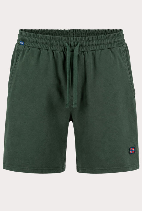 Bermuda Uomo NORWAY in tuta 100% Cotone- VERDE ARMY