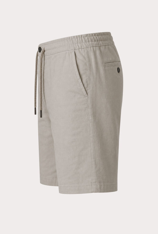 Bermuda Uomo Chino REKUAIT in  Lino e  Viscosa – BEIGE