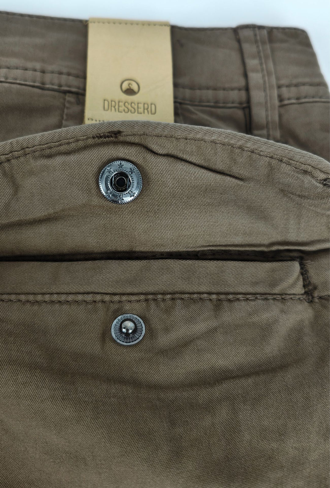 Bermuda Uomo Tasconi Laterali Pantaloncino in Cotone Tasche laterali Dresserd - TESTA DI MORO