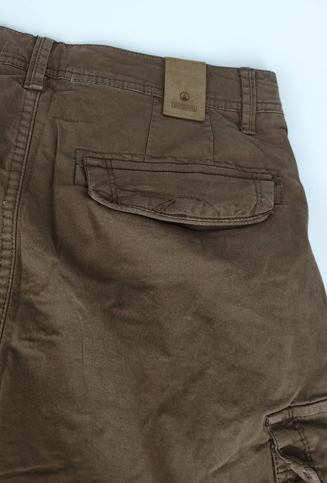 Bermuda Uomo Tasconi Laterali Pantaloncino in Cotone Tasche laterali Dresserd - TESTA DI MORO