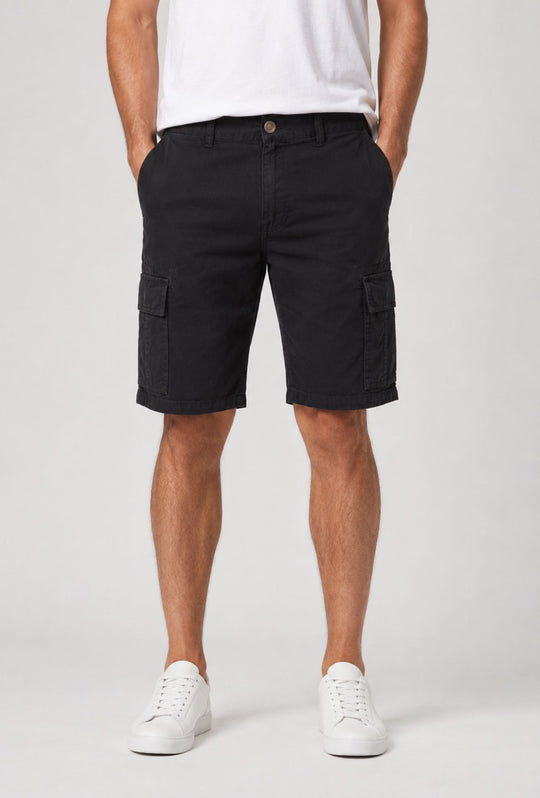 Bermuda Cargo uomo Pantaloncino Dresserd con tasconi laterali - NERO