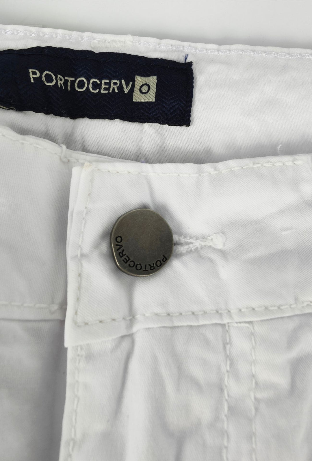 Pantalone uomo Portocervo 5 tasche in cotone leggero - BIANCO
