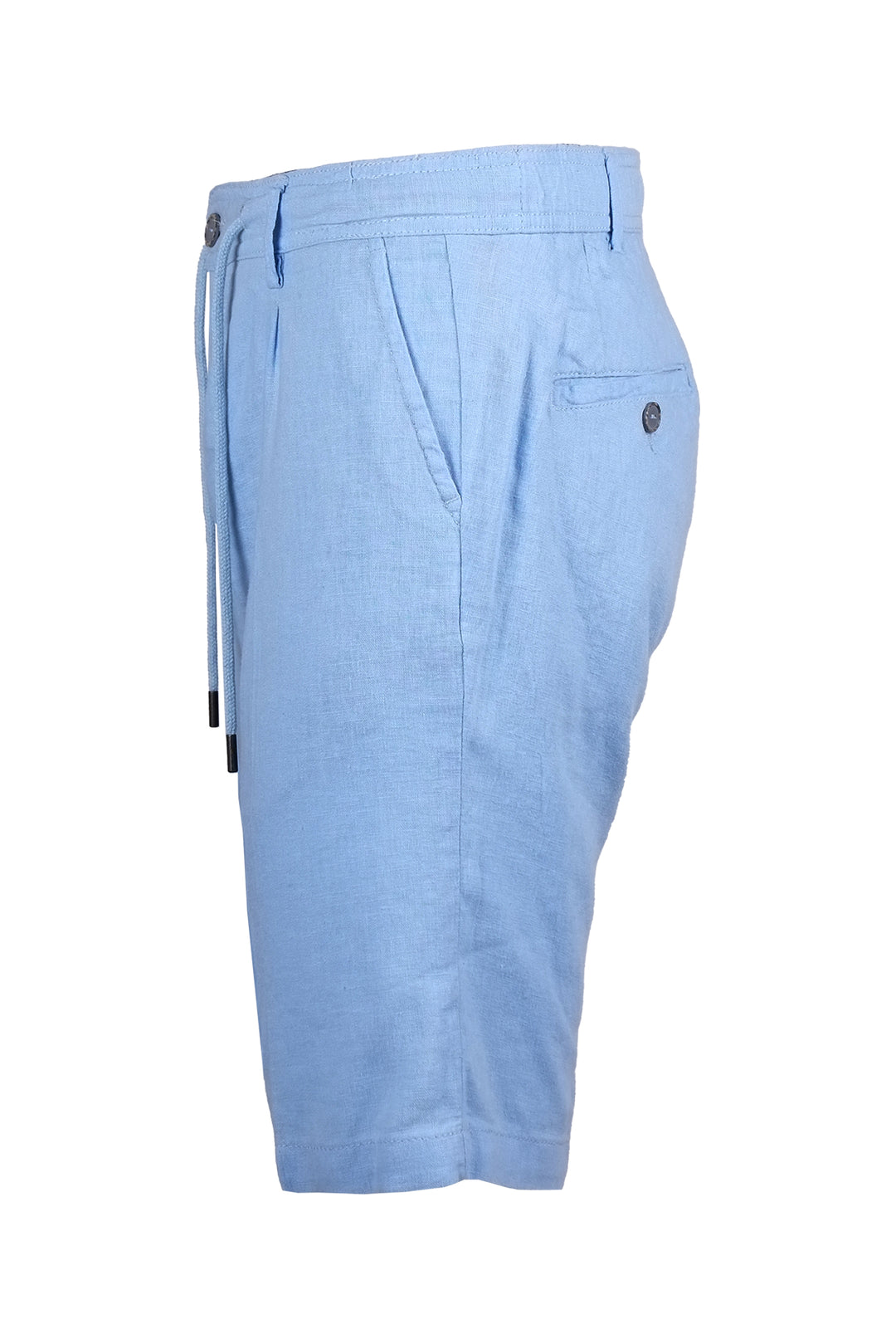 Bermuda Pantalaccio Uomo in Puro Lino - CELESTE