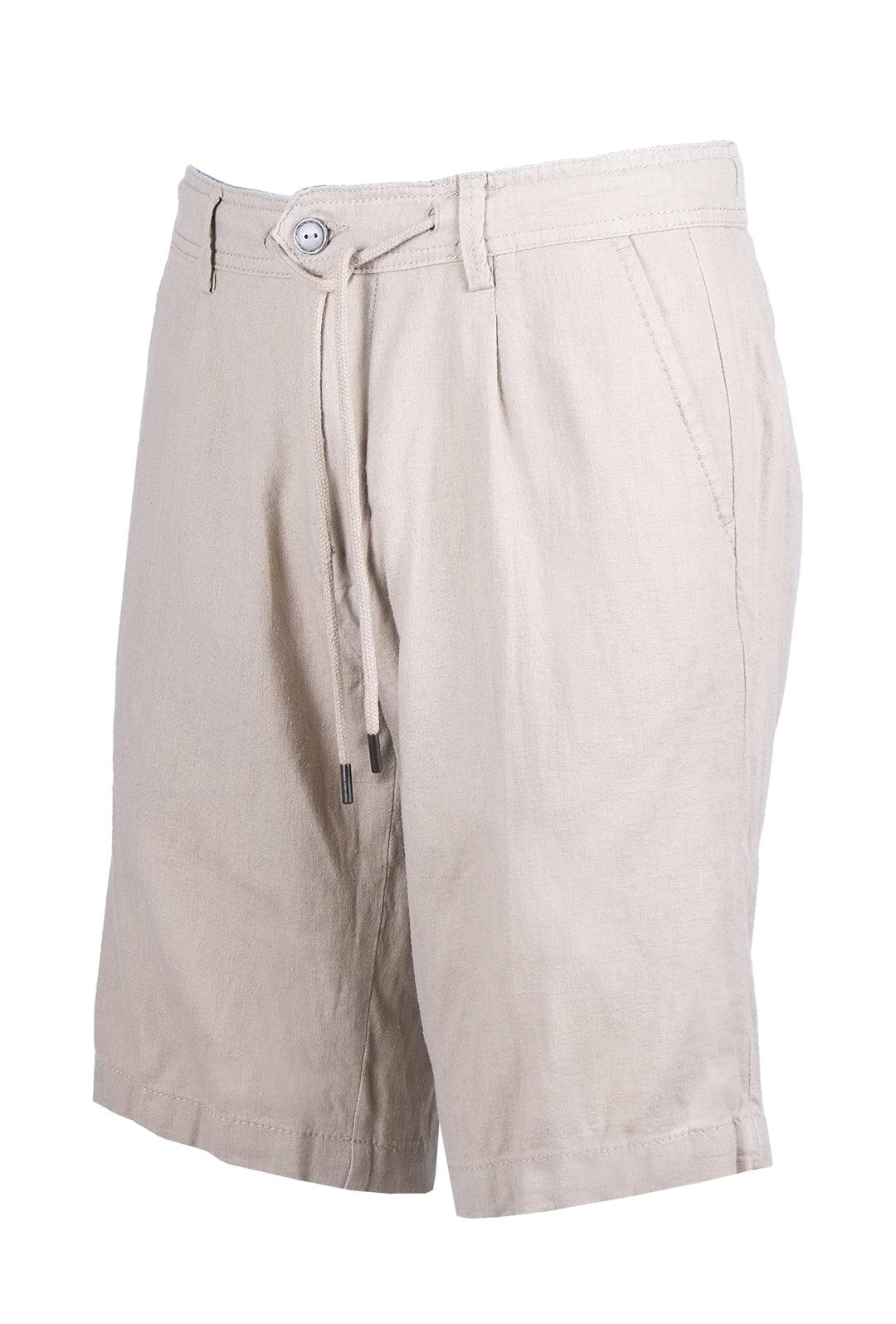 Bermuda Pantalaccio Uomo in Puro Lino - BEIGE