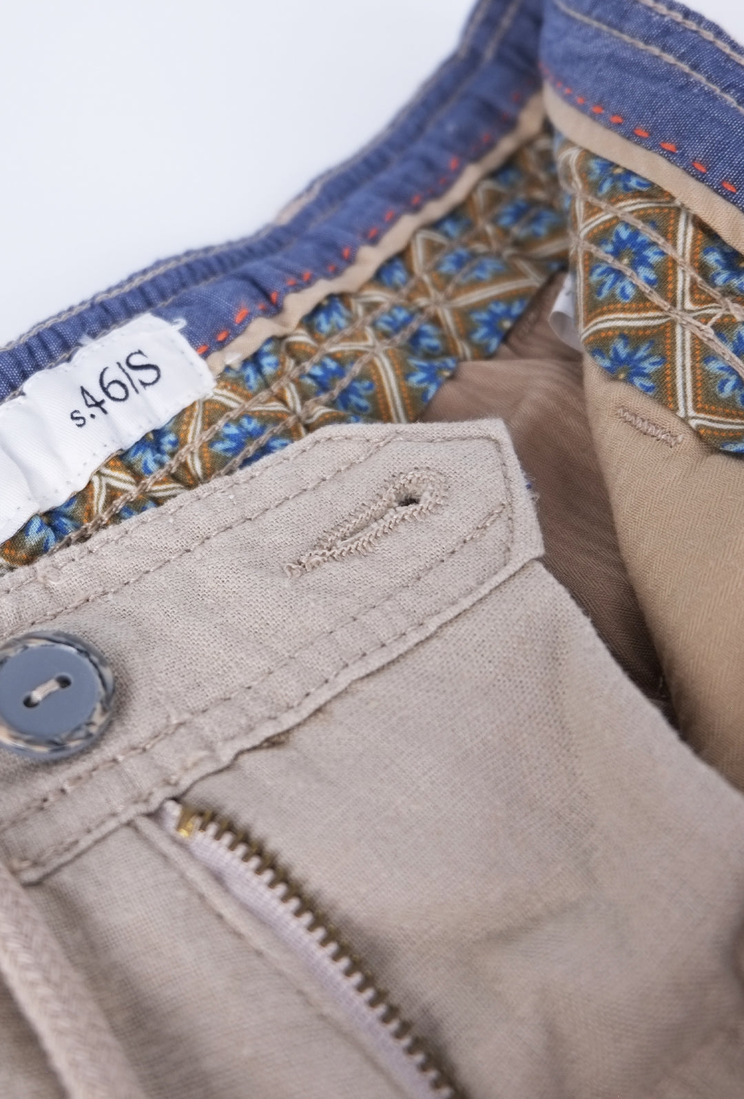 Bermuda Pantalaccio Uomo in Puro Lino - BEIGE