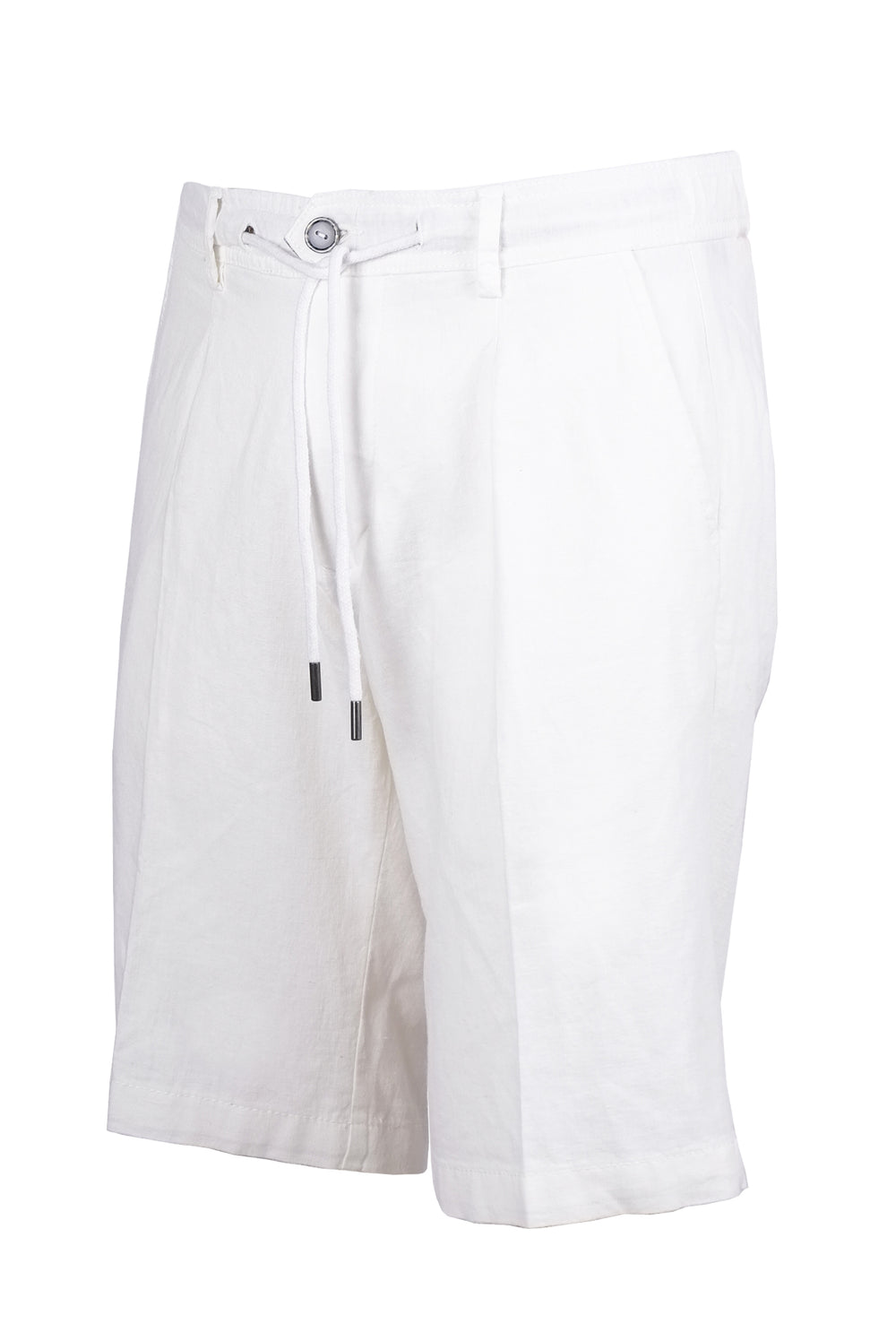 Bermuda Pantalaccio Uomo in Puro Lino - BIANCO