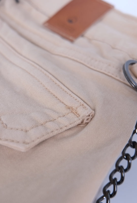 Bermuda Uomo Cotone tasconi pantaloni corti dresserd - BEIGE