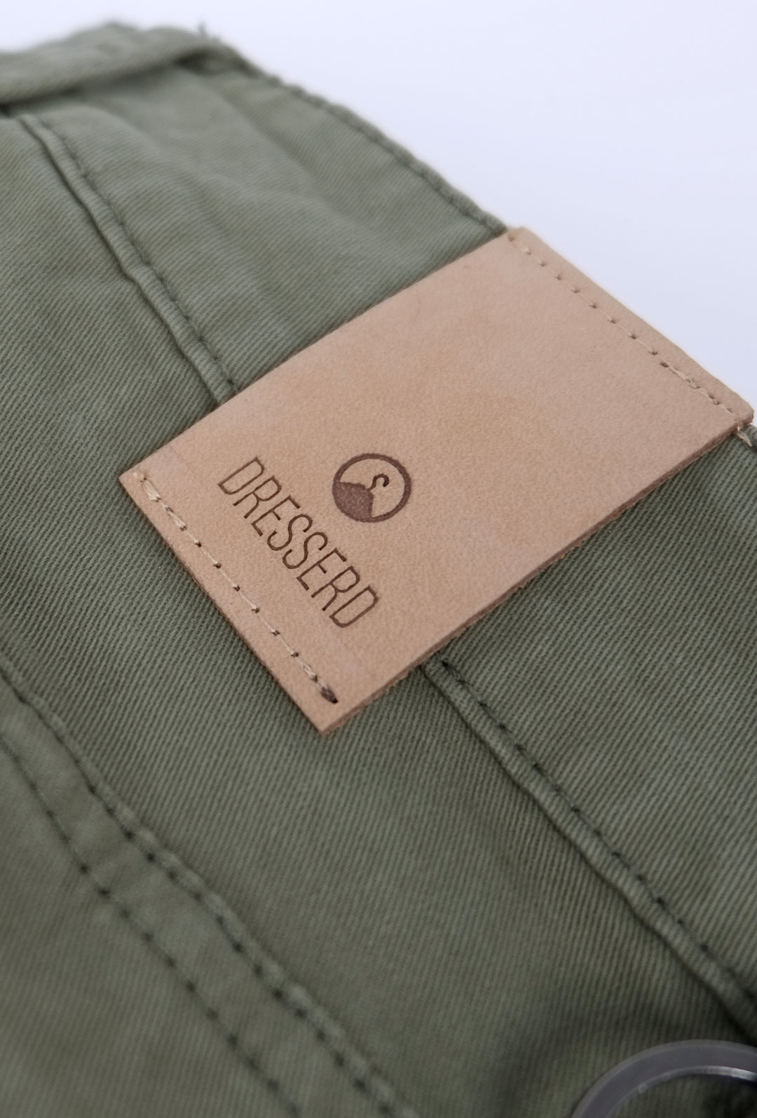 Bermuda Uomo Cotone tasconi pantaloni corti dresserd - VERDE MILITARE