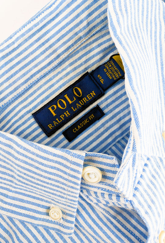 Camicia Uomo RALPH LAUREN rigata Button down cotone oxford