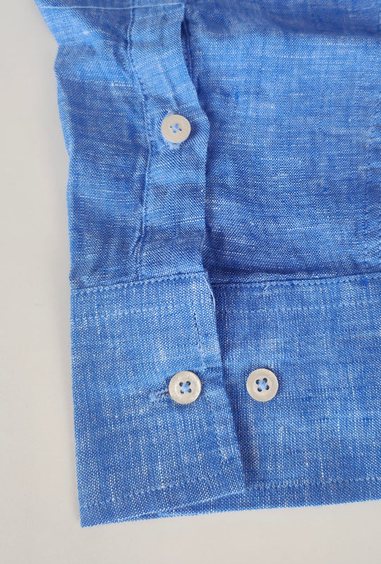 Camicia uomo 100% Lino fiammato Dresserd - DENIM