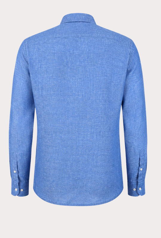 Camicia uomo 100% Lino fiammato Dresserd - DENIM