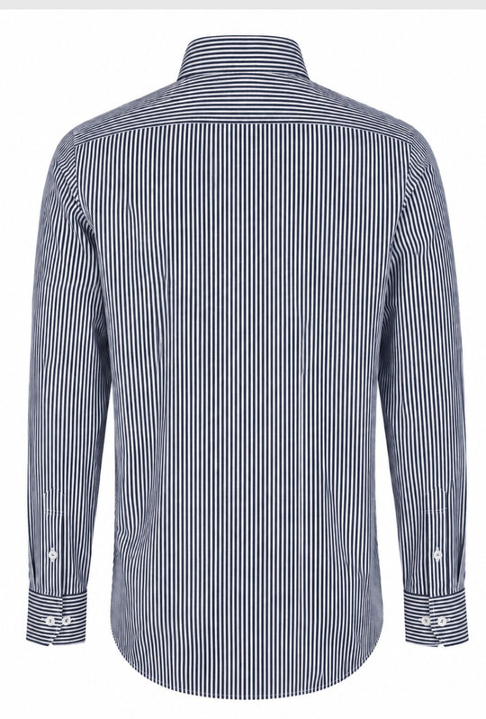 Camicia uomo Regular fit  Portocervo- RIGATO BLU