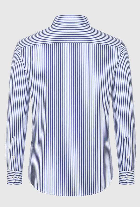 Camicia uomo Regular fit Portocervo -RIGHE BIANCHE E BLU