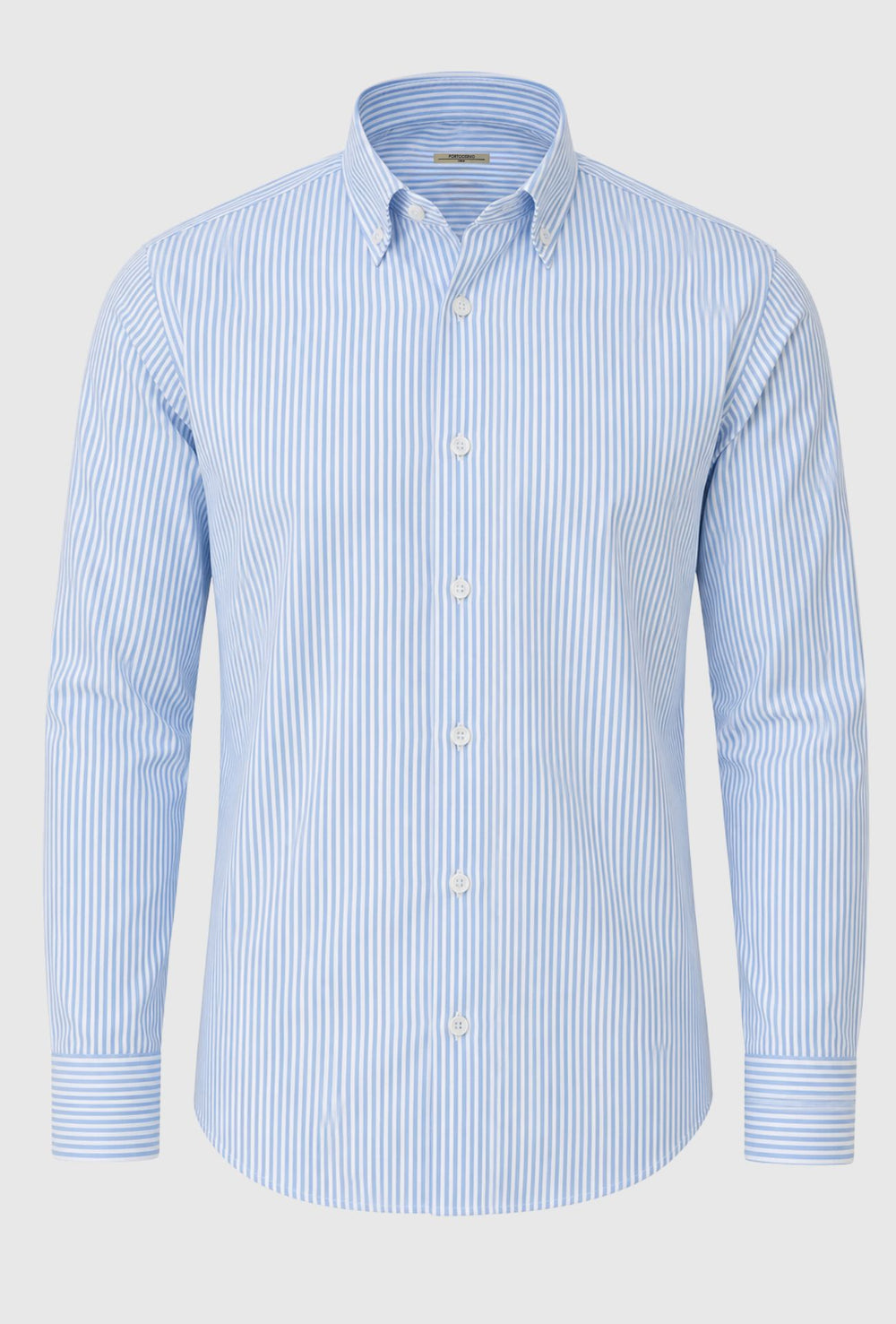 Camicia uomo regular Fit Portocervo- RIGATO AZZURRO