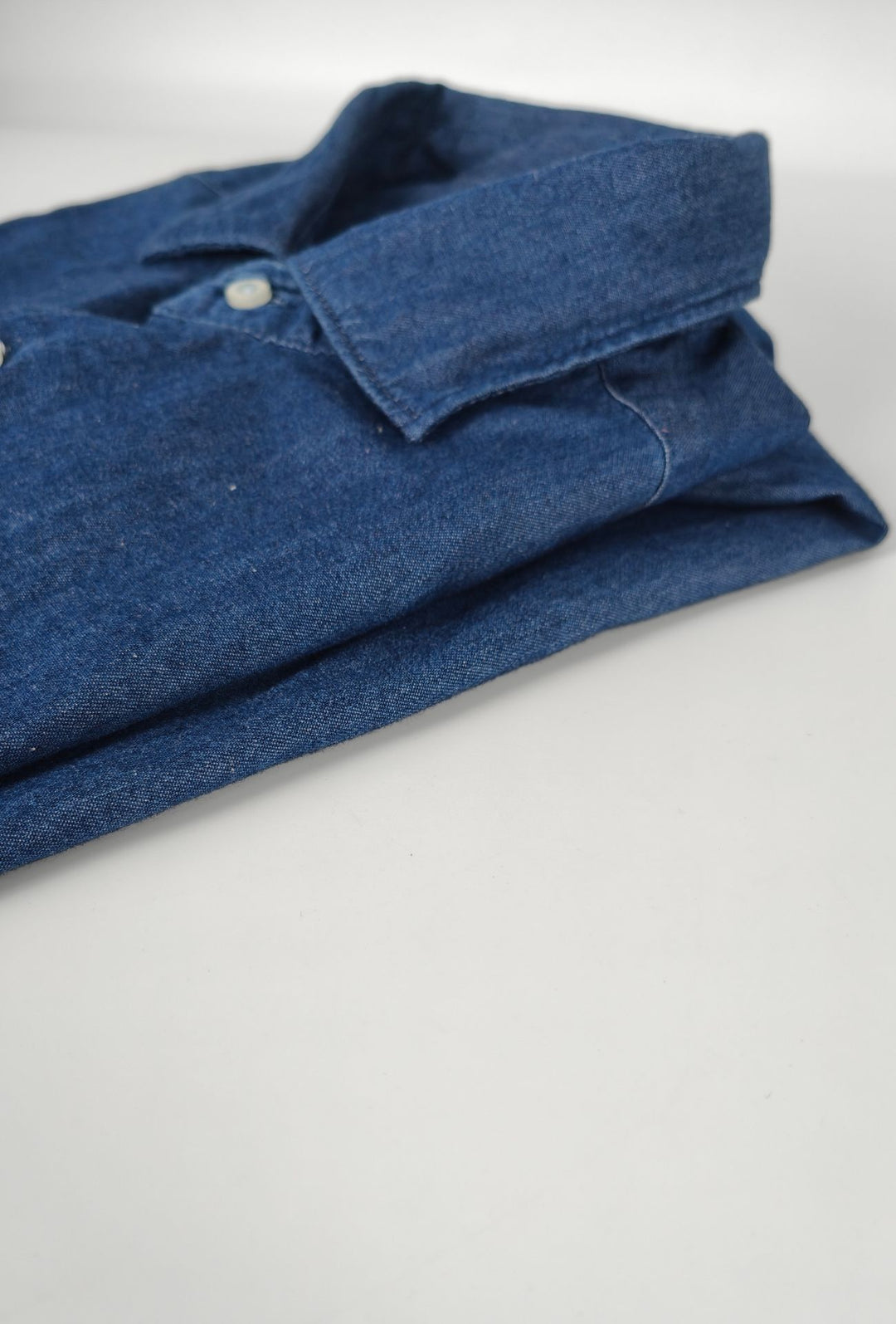 Camicia uomo Jeans manica lunga leggera semi slim fit - DENIM