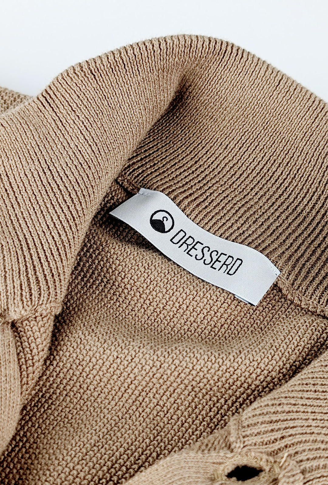 Cardigan uomo Maglione cotone trama lavorata con bottoni - CAMMELLO