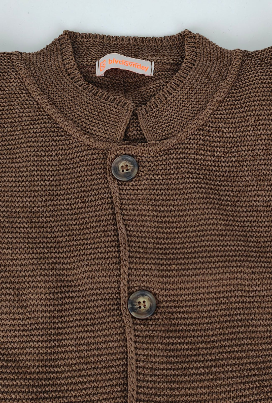 Cardigan Uomo Maglie in cotone con bottoni Giacca in maglia Semi Slim Fit  Dresserd - TABACCO