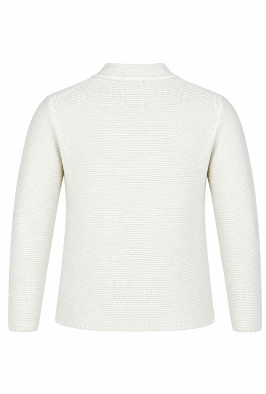 Cardigan Uomo Maglie in cotone con bottoni Giacca in maglia Semi Slim Fit  Dresserd - BIANCO