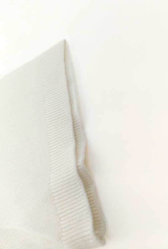 Polo uomo in maglia 100% Cotone in maglia trama lavorata - BIANCO