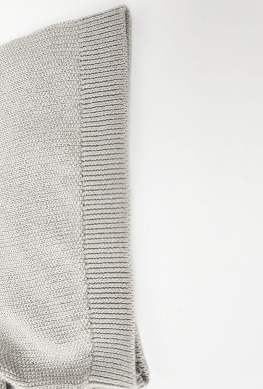 Polo uomo in maglia 100% Cotone in maglia trama lavorata - GRIGIO