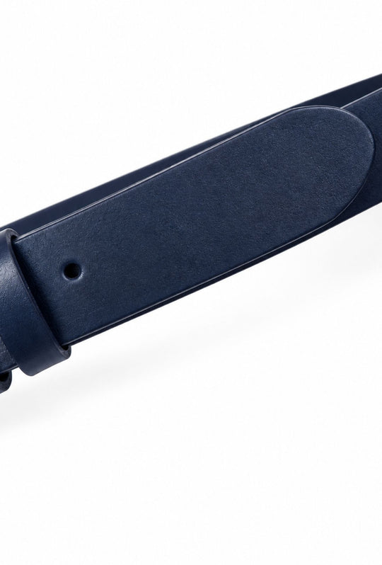 Cintura Uomo DRESSERD in cuoio Made in Italy- BLU