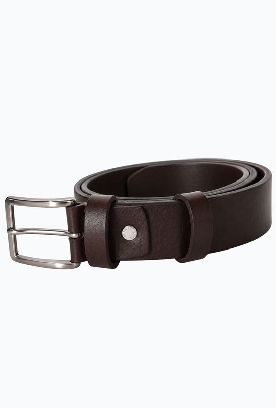 Cintura Uomo DRESSERD in cuoio Made in Italy- MORO