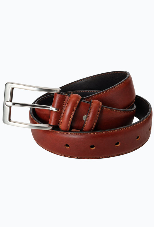 Cintura Uomo DRESSERD in Pelle di Vitello Made in Italy- CUOIO