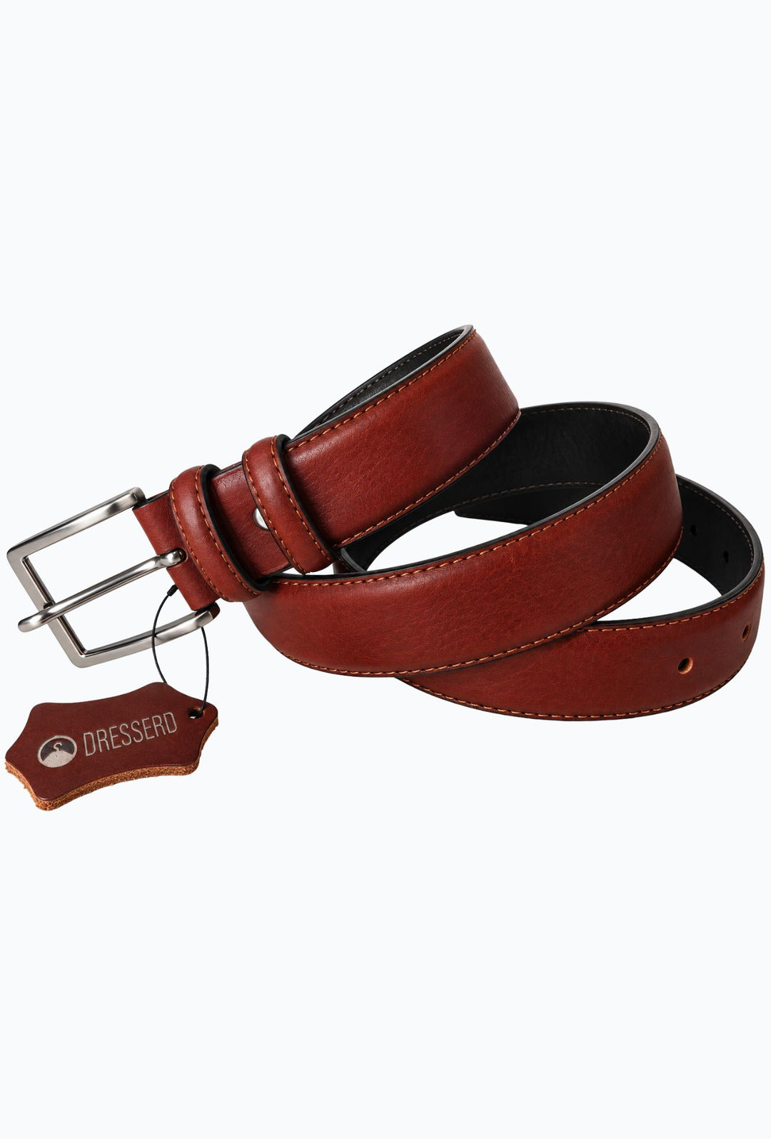 Cintura Uomo DRESSERD in Pelle di Vitello Made in Italy- CUOIO