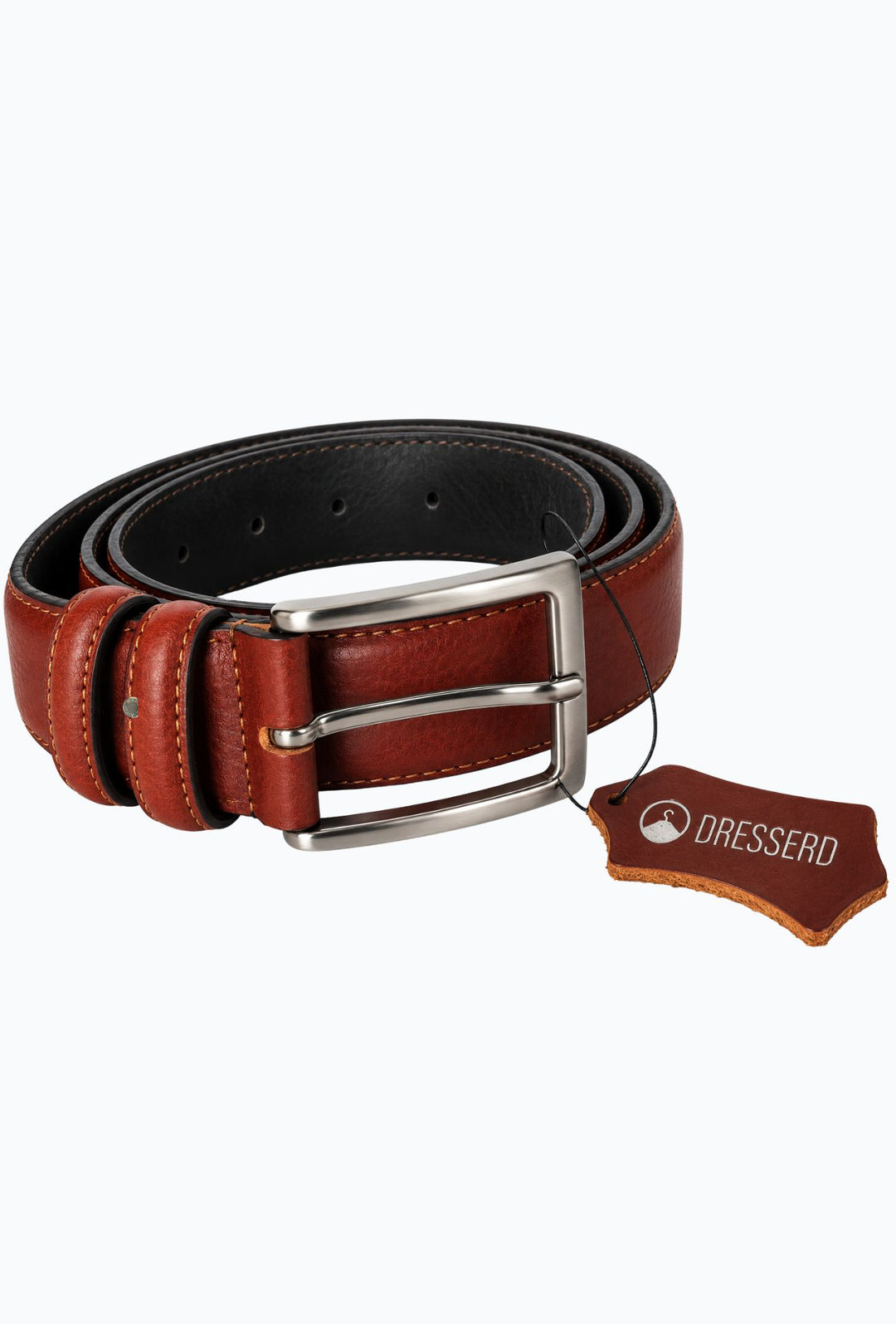 Cintura Uomo DRESSERD in Pelle di Vitello Made in Italy- CUOIO