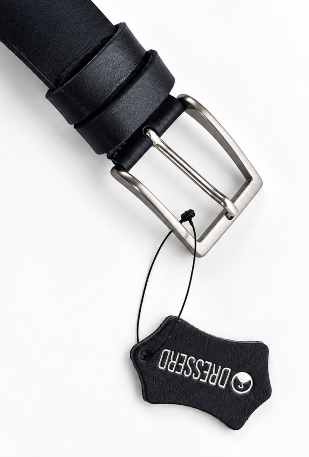 Cintura Uomo DRESSERD in cuoio Made in Italy- NERO