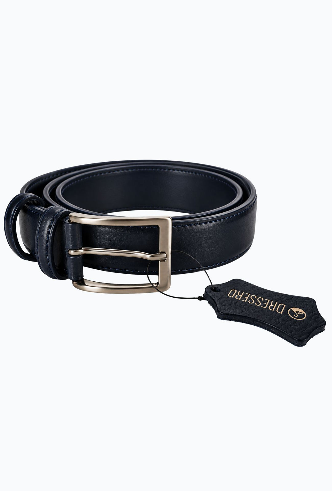 Cintura Uomo DRESSERD in Pelle di Vitello Made in Italy- BLU