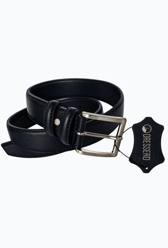 Cintura Uomo DRESSERD in Pelle di Vitello Made in Italy- BLU