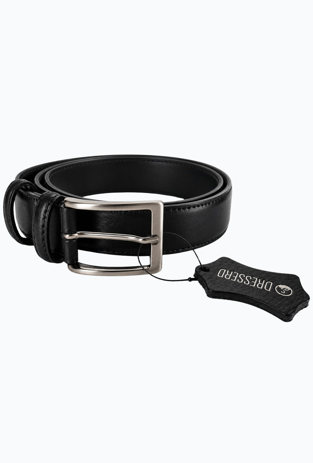 Cintura Uomo DRESSERD in Pelle di Vitello Made in Italy- NERO