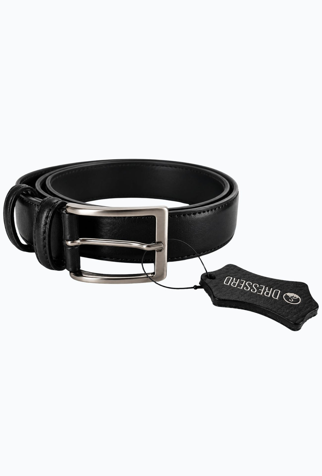 Cintura Uomo DRESSERD in Pelle di Vitello Made in Italy- NERO