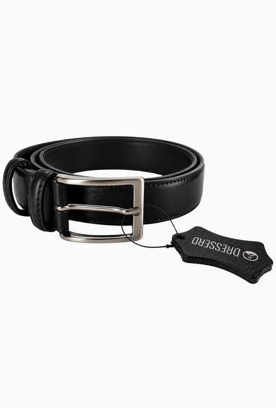 Cintura Uomo DRESSERD in Pelle di Vitello Made in Italy- NERO