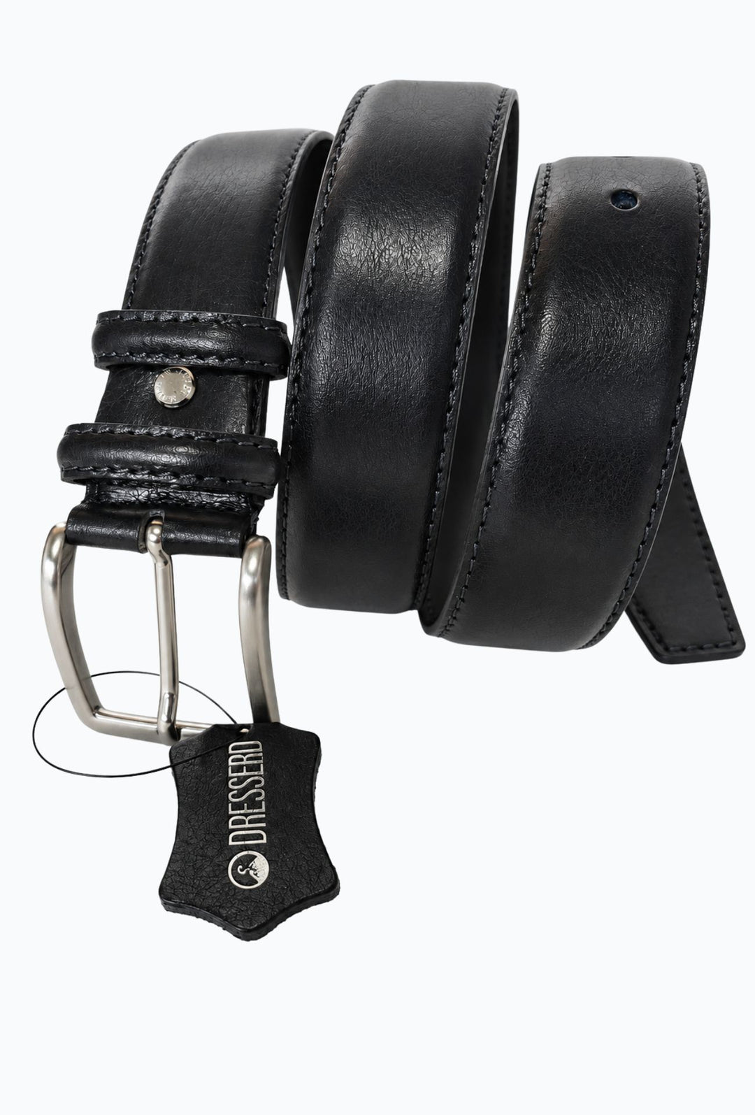 Cintura Uomo DRESSERD in Pelle di Vitello Made in Italy- NERO