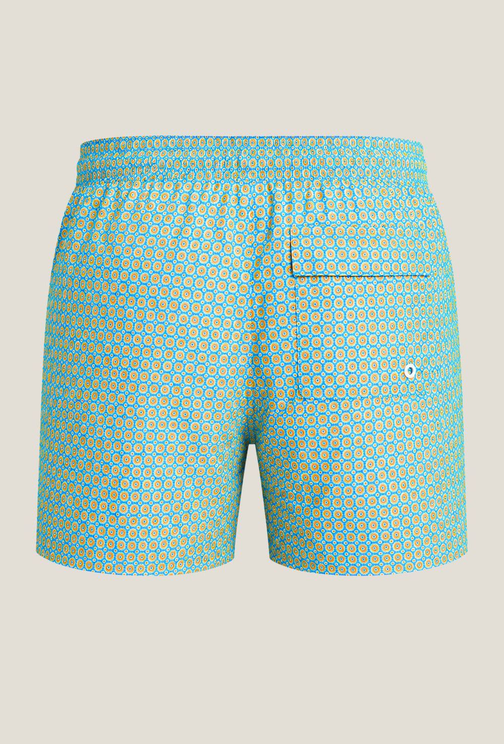 Costume da bagno uomo fantasia geometrica - AZZURRO
