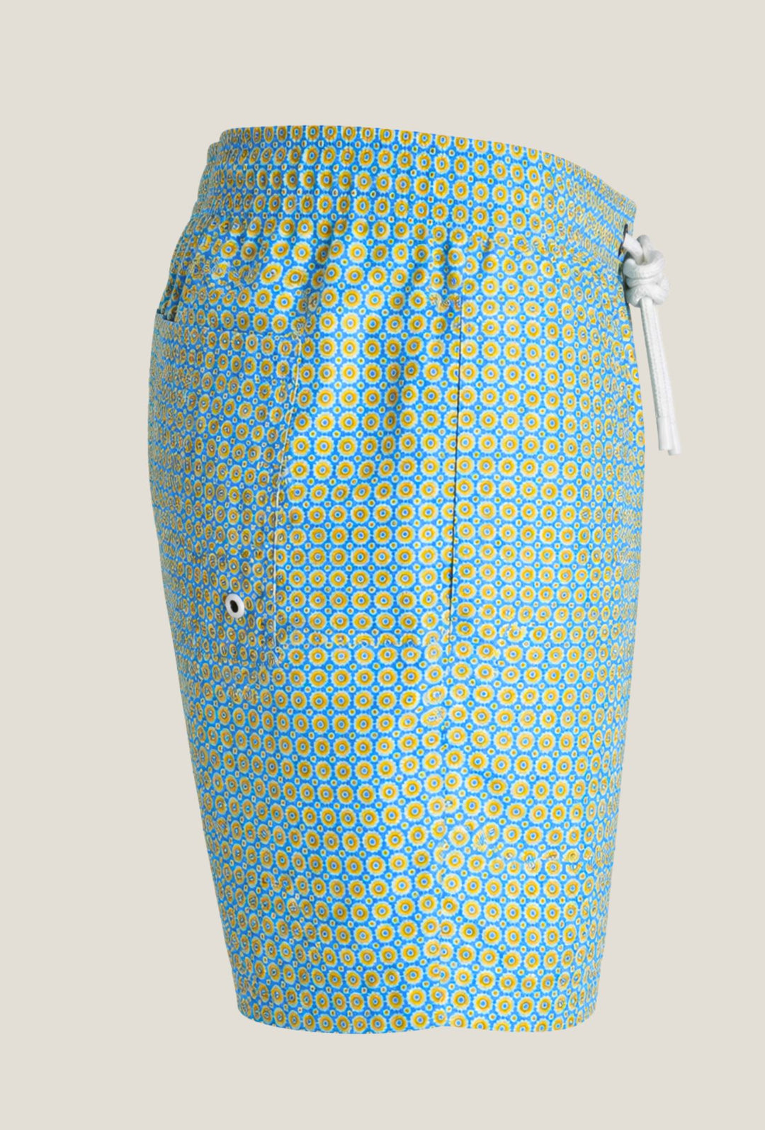 Costume da bagno uomo fantasia geometrica - AZZURRO