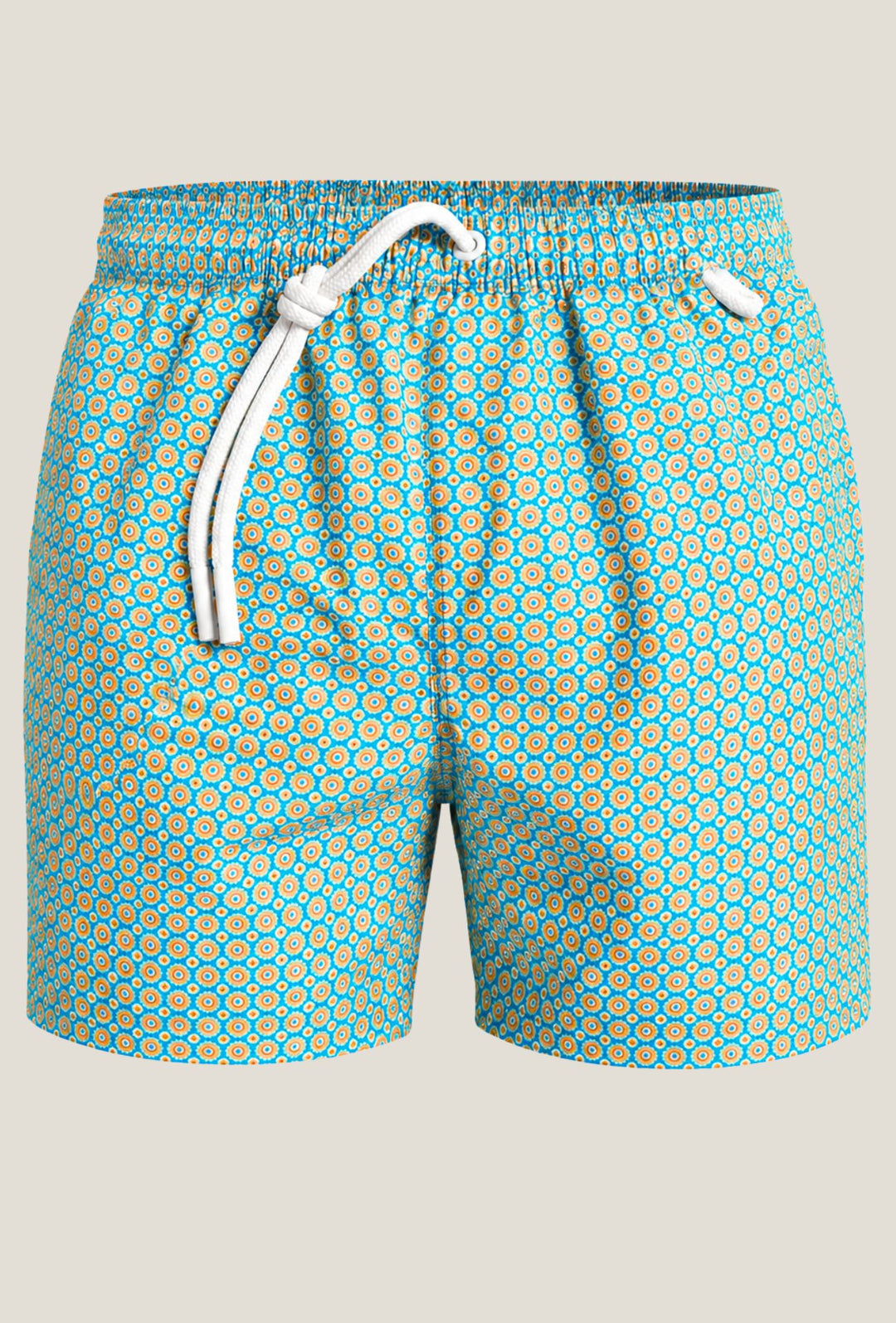 Costume da bagno uomo fantasia geometrica - AZZURRO