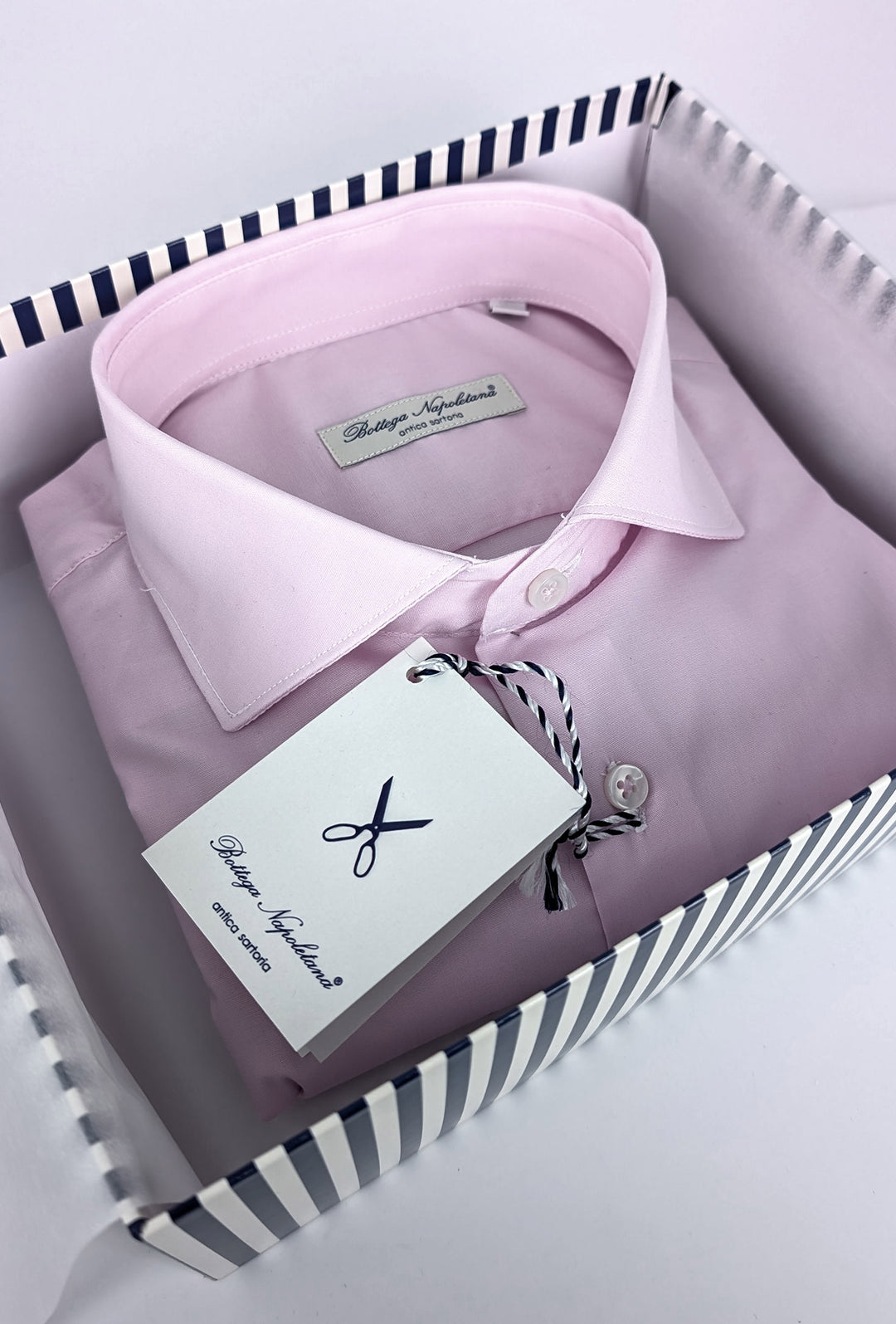 Camicia Uomo Manica lunga in cotone slim fit tinta Unita - ROSA