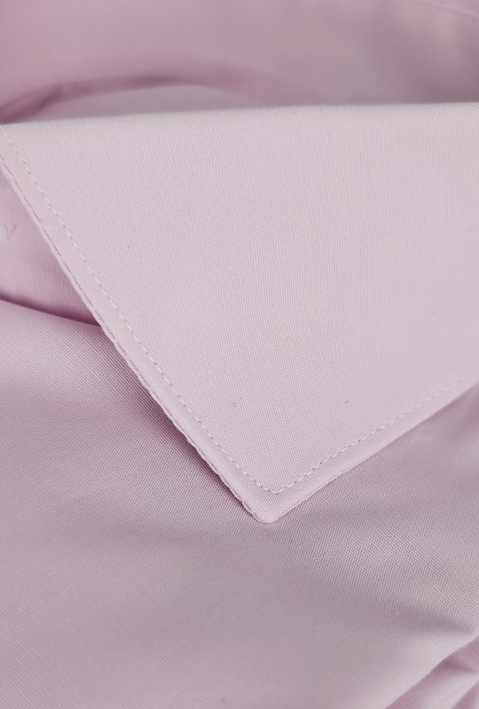 Camicia Uomo Manica lunga in cotone slim fit tinta Unita - ROSA