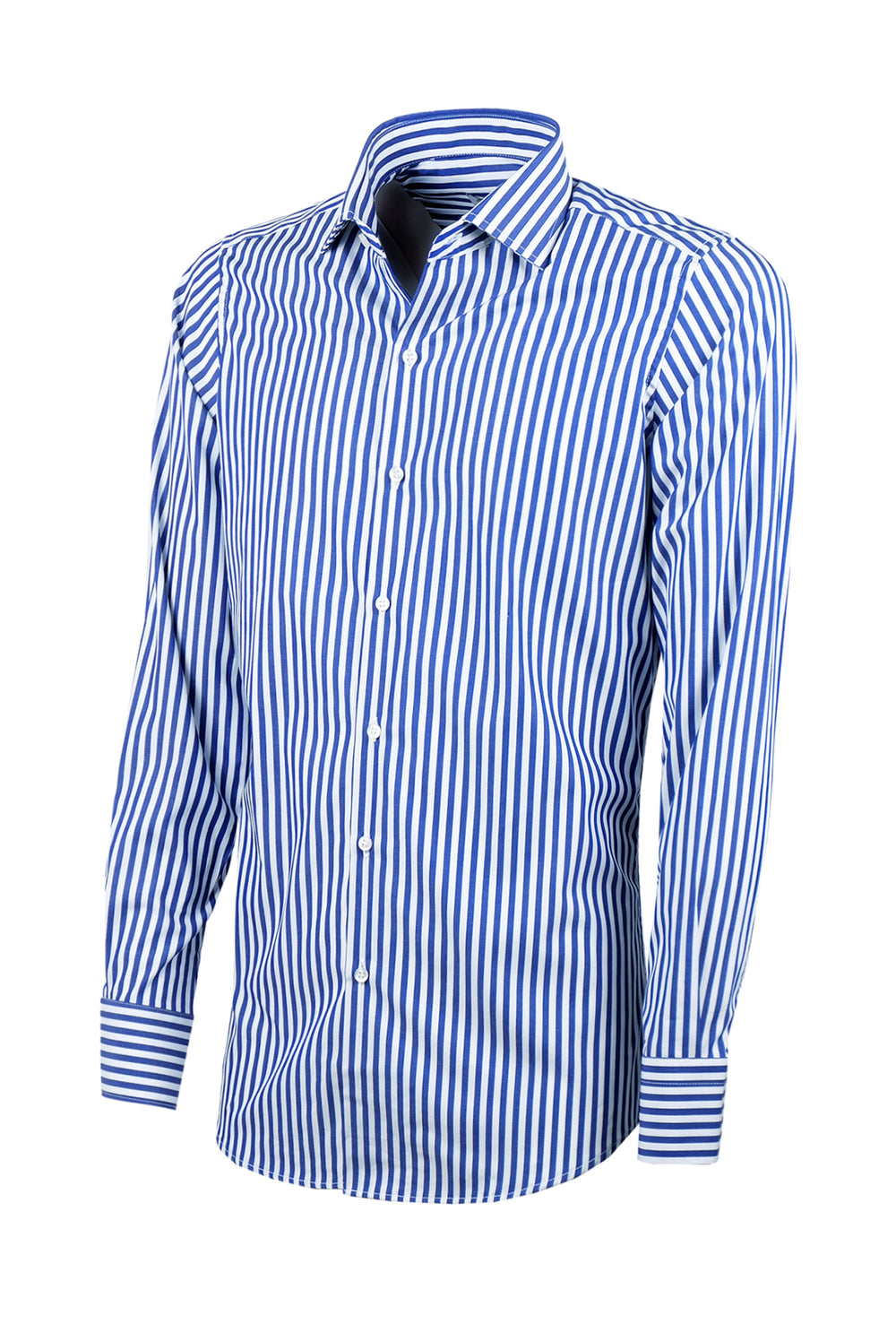 Camicia Uomo manica lunga Dresserd custom semi slim fit riga larga